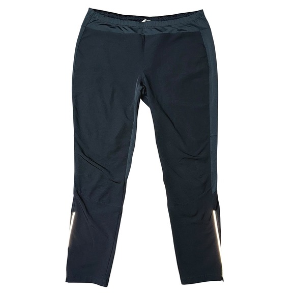 The North Face Pants - The North Face Womens XL Black Reflective Ankle Zip Running Training Pants